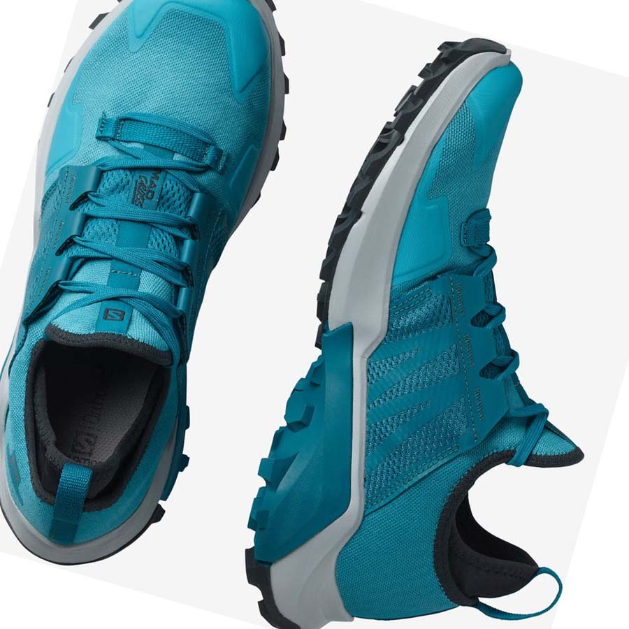 Tenis Para Trail Running Salomon MADCROSS Hombre Azules | MX 3533CTV